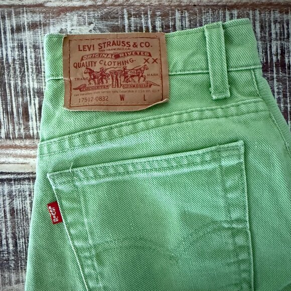 Vintage Levis 512 Green Jeans - Picture 5 of 5